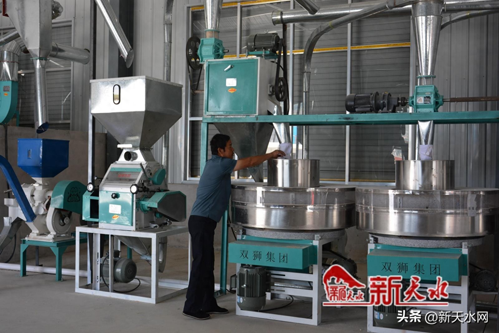 秦州区天水镇智能化农产品初加工生产线高效运转 打造无添加原味面粉