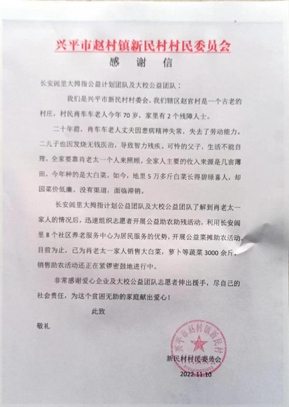农产品滞销 公益_长安闾里爱心助农活动_兴平市西赵官村滞销大白菜