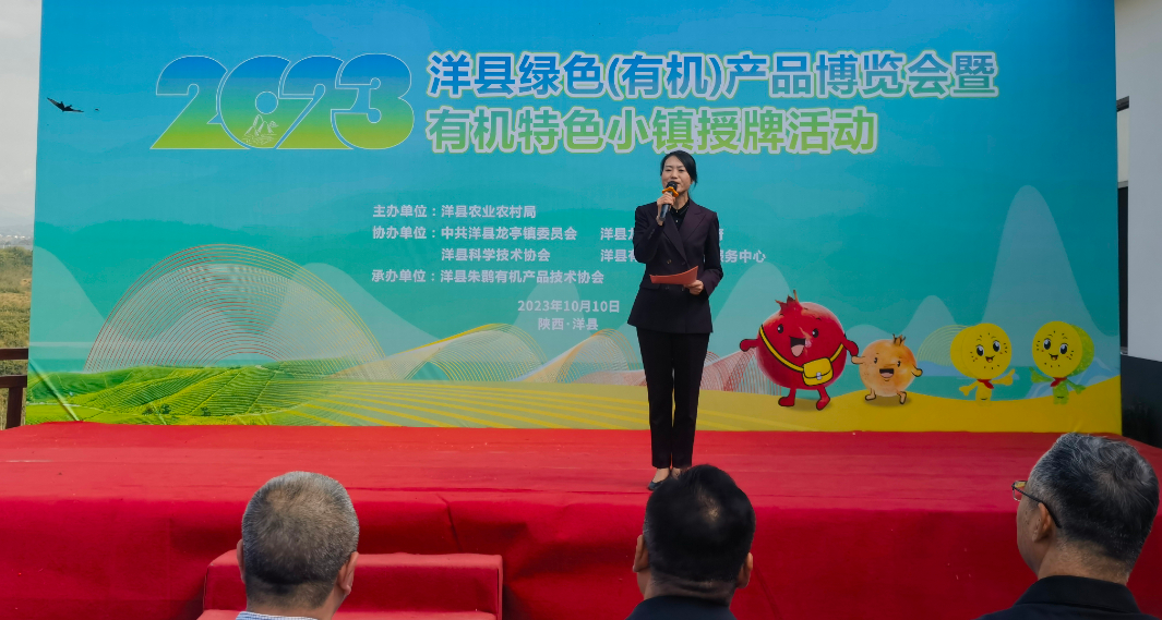 洋县绿色产品博览会_有机绿色特色农产品_龙亭镇有机特色小镇授牌