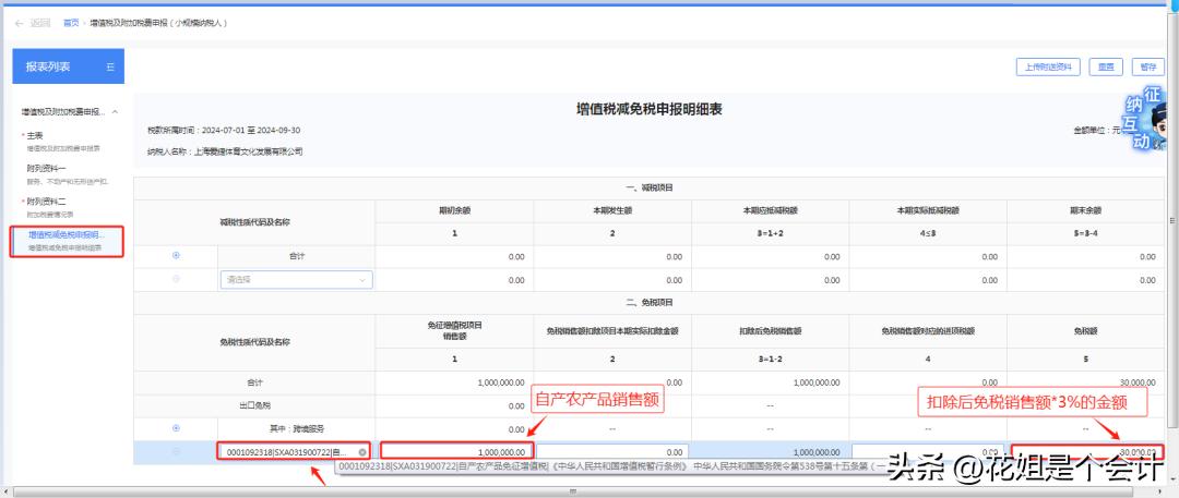 增值税免税申报流程_增值税自产农产品免税政策_小规模销售农产品