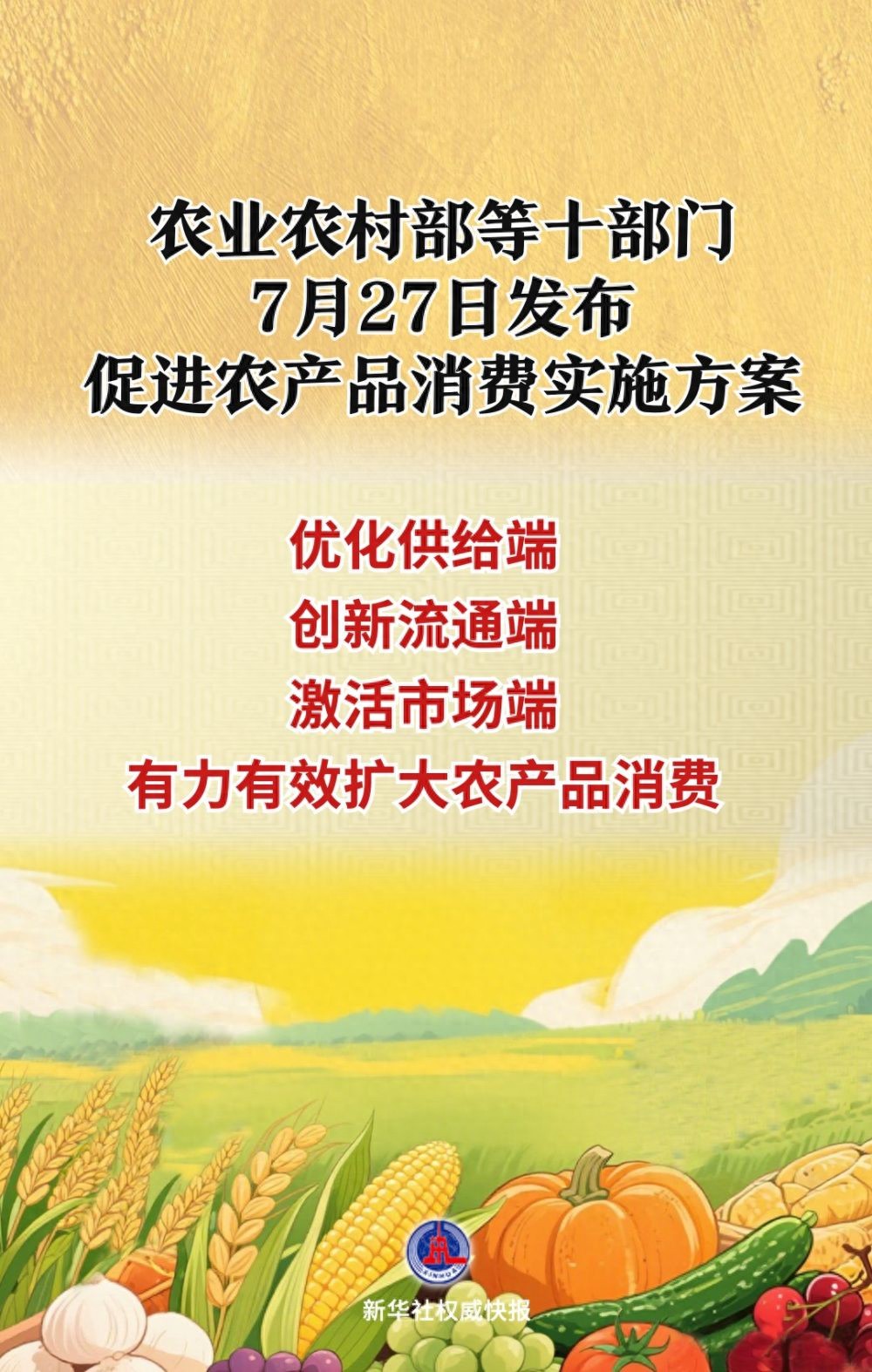优化农产品供给_农产品展销会方案_促进农产品消费实施方案