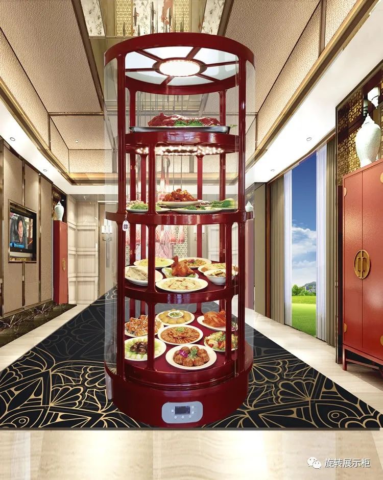 万能旋转展示柜_农产品展示柜设计_360度旋转展示柜