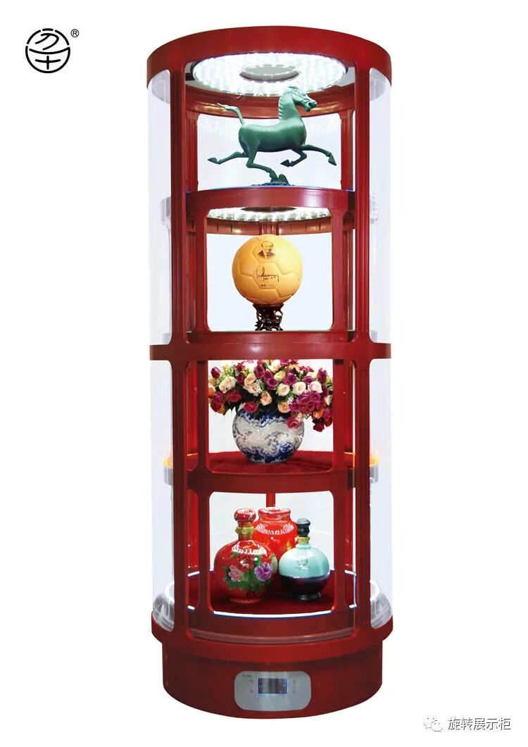 农产品展示柜设计_万能旋转展示柜_360度旋转展示柜