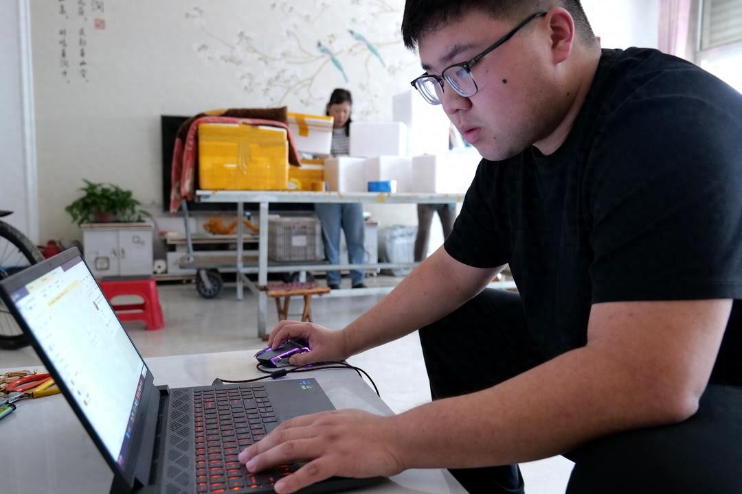 中秋临近！滨州惠民男孩赵世豪在家做电商，生鲜鸡肉顺丰发