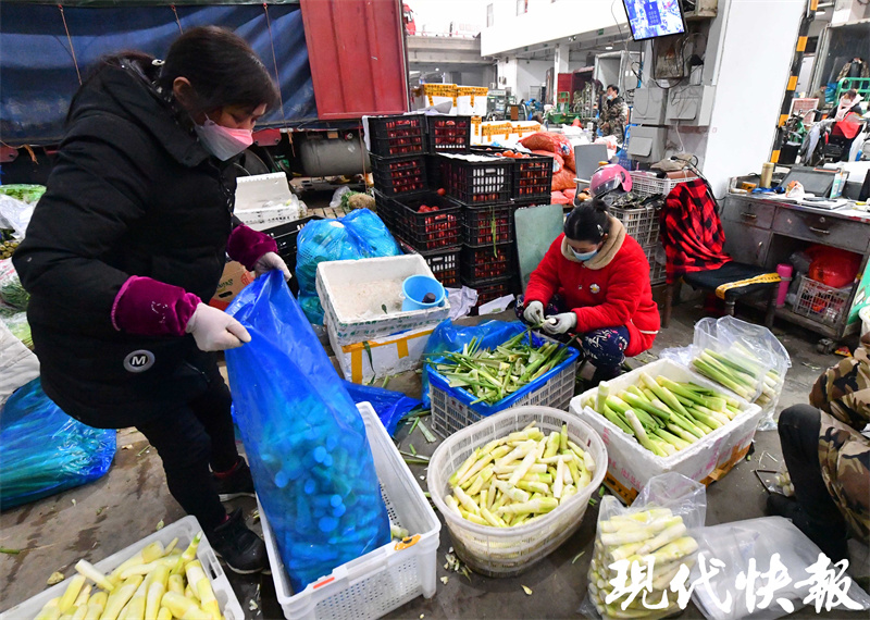 南京菜篮子保供情况_南京农产品批发网_南京众彩市场元旦蔬菜供应