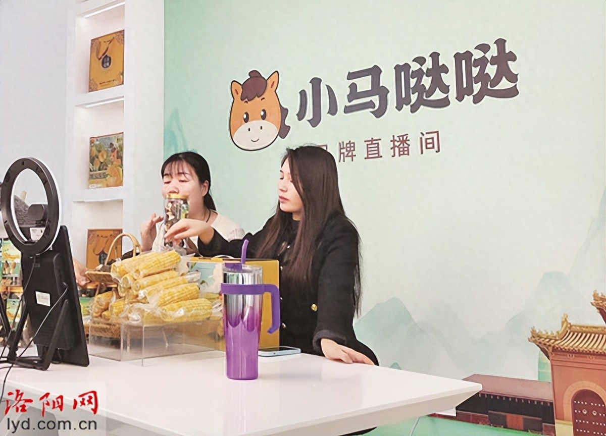 瀍河新农人+平台经济模式，助农产品玉米直播爆单增收