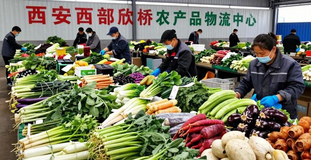 西安西部欣桥农产品物流中心 节前交易火爆