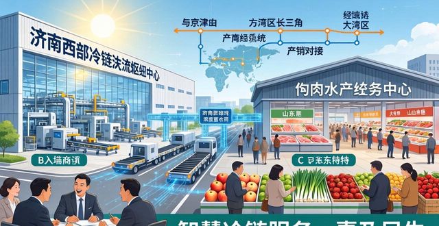 山东济清农产品智慧物流中心_济南长清区冷链仓储交易中心_西部农产品交易平台
