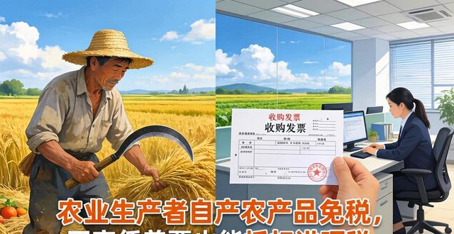 农业生产者自产农产品免税，买家凭普票也能抵扣进项税