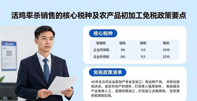 活鸡宰杀销售增值税企业所得税附加税费财产与行为税_农产品初加工免税