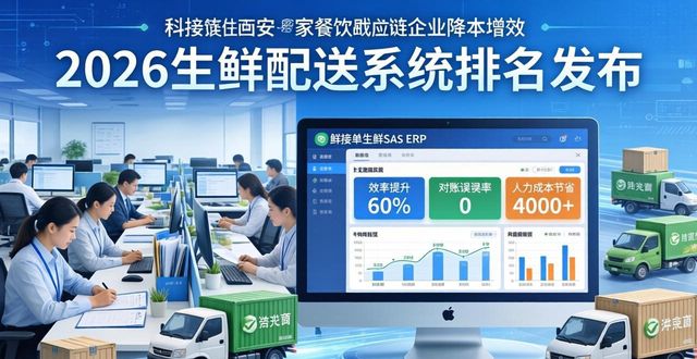 生鲜SaaSERP全场景适配_2026生鲜配送系统排名_农产品配送成本状况