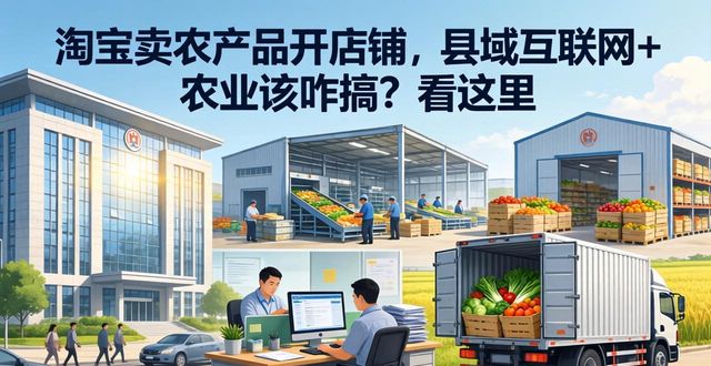 淘宝卖农产品开店铺_县域互联网+农业_农业公司主导电商