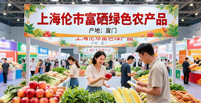 厦门展会上海伦市富硒绿色农产品销售火爆收获满满