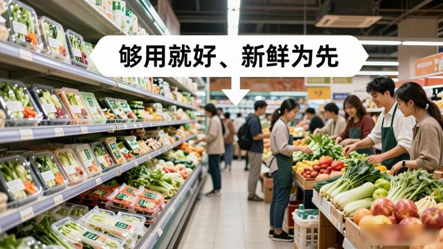 超市小包装商品流行度_菜市场半成品消费趋势_农产品超市化经营