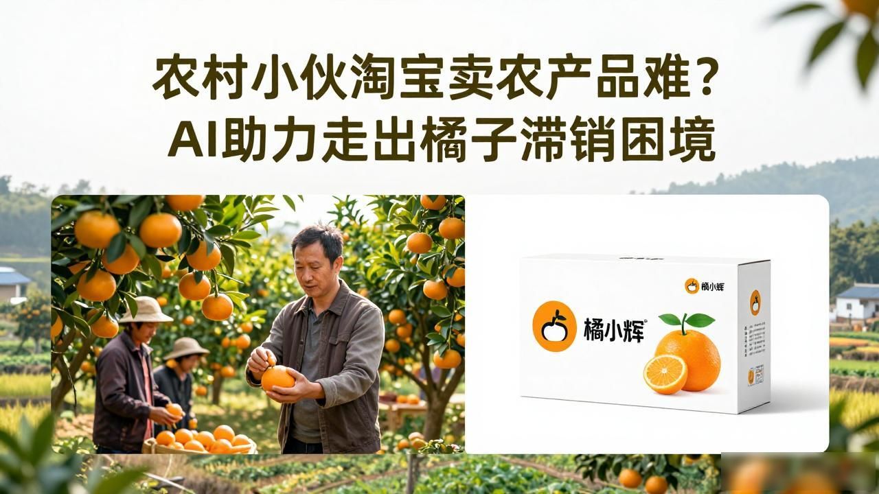 农村小伙淘宝卖农产品难？AI 助力走出橘子滞销困境