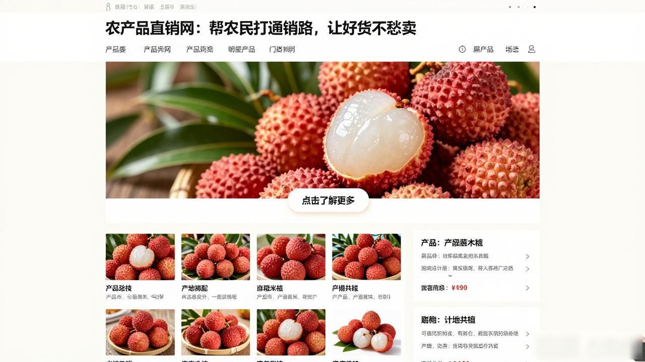 农产品直销网：帮农民打通销路，让好货不愁卖