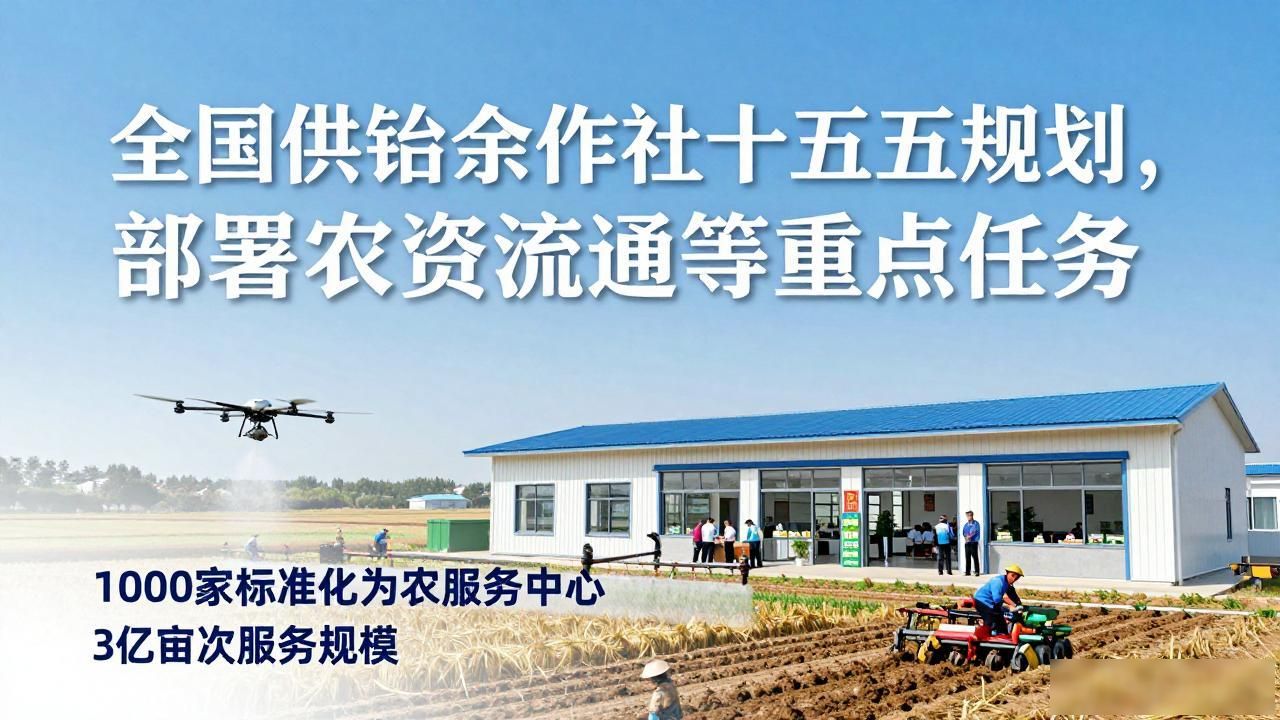 全国供销合作社十五五规划，部署农资流通等重点任务