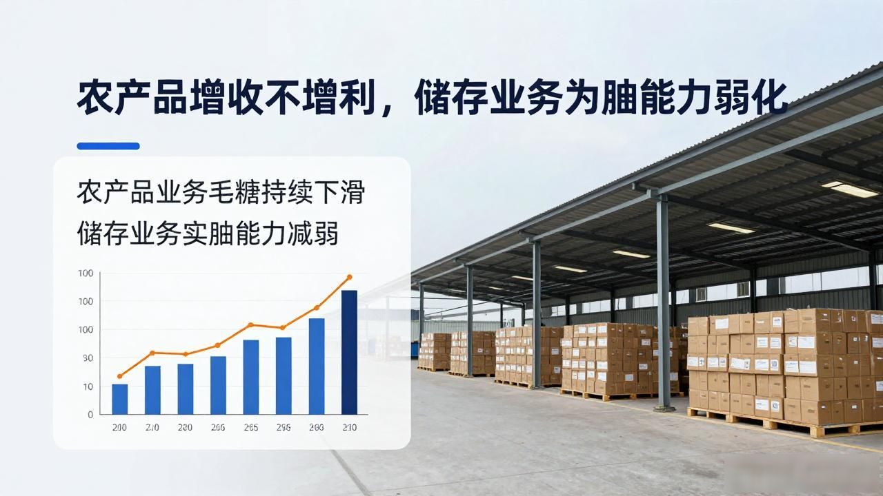 农产品增收不增利，储存业务造血能力弱化
