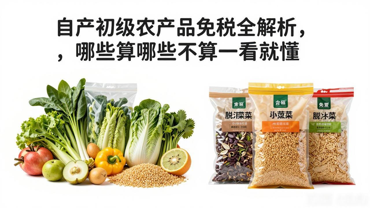 自产初级农产品免税全解析，哪些算哪些不算一看就懂