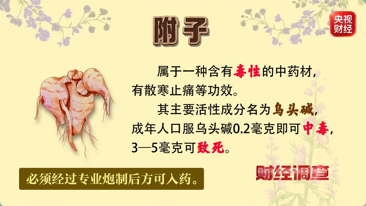 初级农产品目录里，生附子为何能当保健品卖？