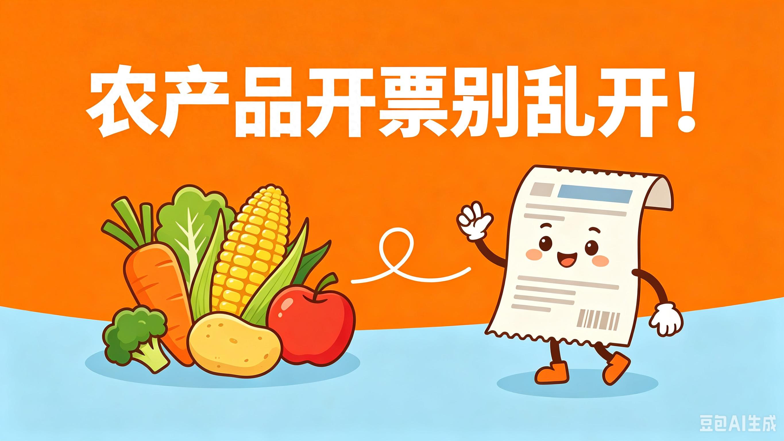 购买农产品进项税抵扣_农产品免税发票选择_小规模纳税人开3%专票政策