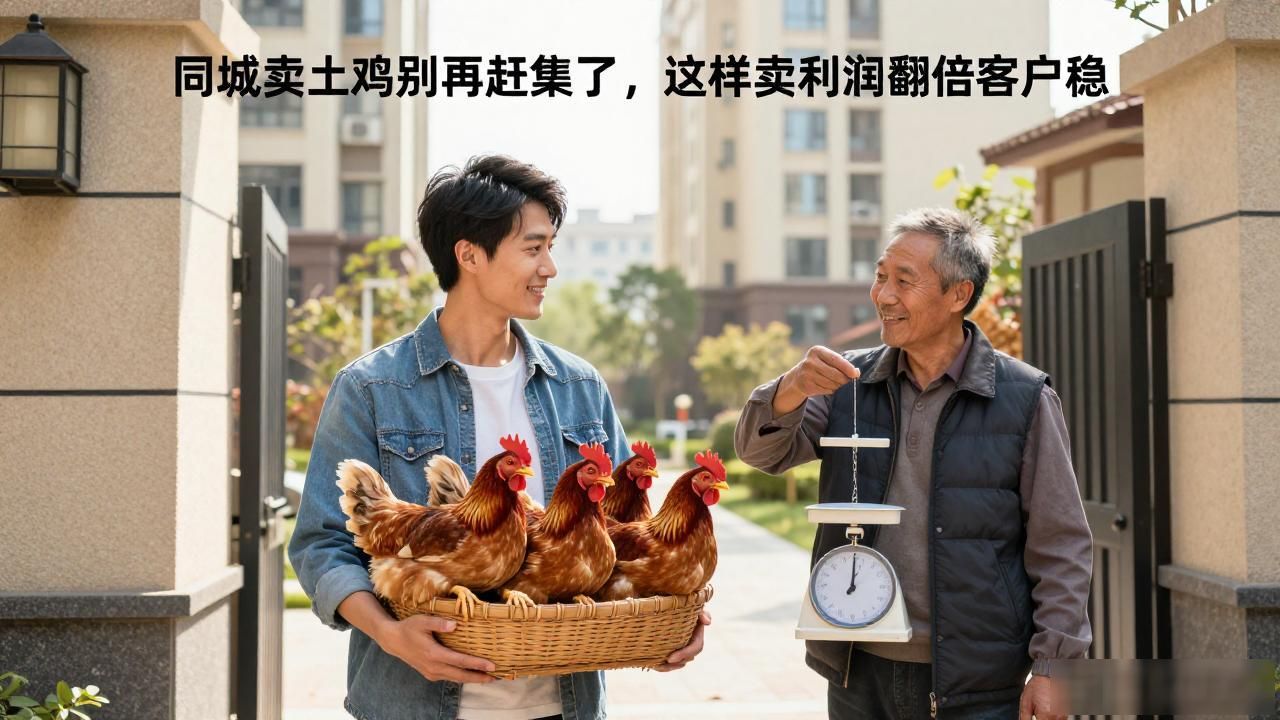 土鸡同城私域销售_养鸡销路_如何在同城销售农产品